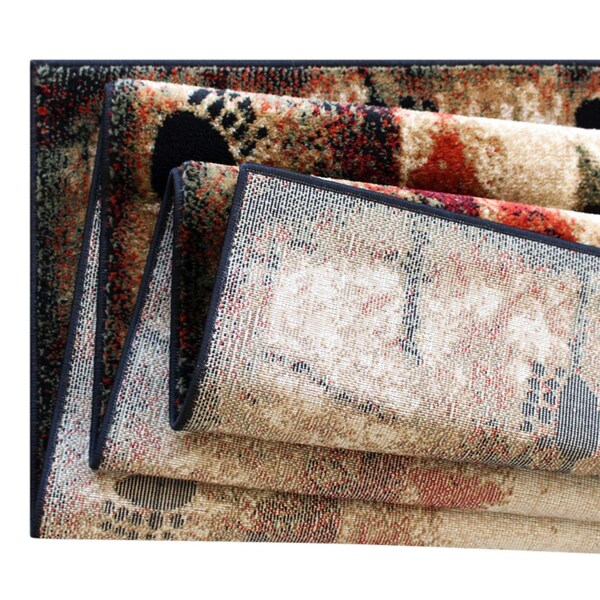 Flash Furniture 6' x 9' Brown Rustic Bear and Cub Olefin Area Rug - KP-RGB3940-69-BN-GG