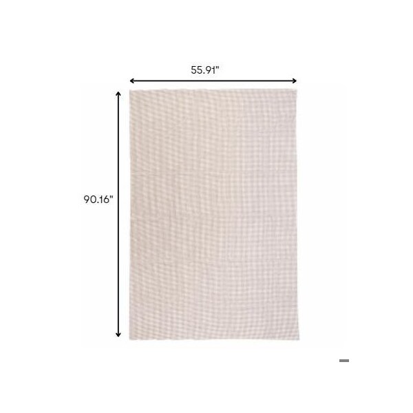 Homeroots 5 x 8 ft. Brown Non Slip Outdoor Rug Pad - 388117
