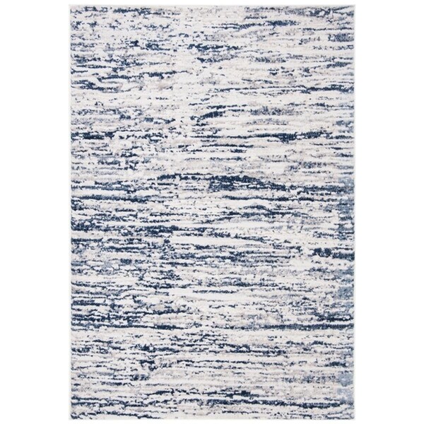 Safavieh 11 x 11 ft. Amelia 700 Contemporary Square Rug, Grey & Navy - ALA768B-11SQ