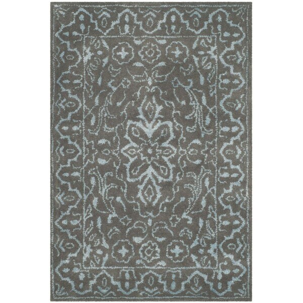Safavieh Glamour Hand Tufted Accent Area Rug, Blue and Dark Grey - 2 x 3 ft. - GLM516E-2