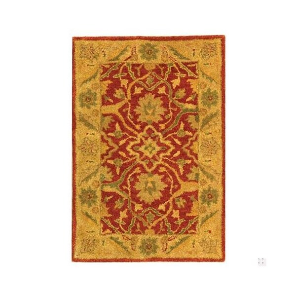 Safavieh 2 x 3 ft. Accent Traditional Antiquity- Rust Hand Tufted Rug - AT14C-2