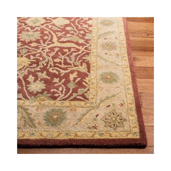 Safavieh 2 x 3 ft. Accent Traditional Antiquity- Rust Hand Tufted Rug - AT14C-2