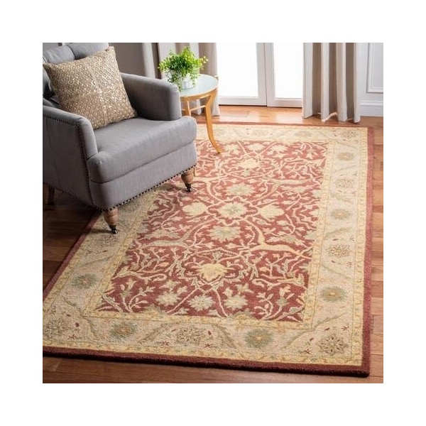 Safavieh 2 x 3 ft. Accent Traditional Antiquity- Rust Hand Tufted Rug - AT14C-2