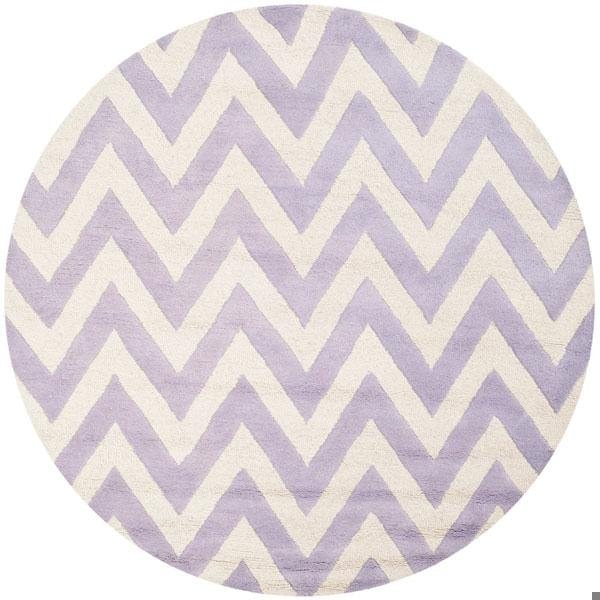 Safavieh Cambridge Hand Tufted Runner Rug- Lavander - Ivory- 2 ft. 6 in. x 8 ft. - CAM139C-28