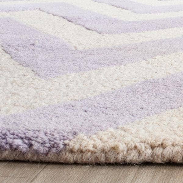 Safavieh Cambridge Hand Tufted Runner Rug- Lavander - Ivory- 2 ft. 6 in. x 8 ft. - CAM139C-28