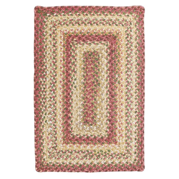 Homespice Decor 10 x 10 in. Barcelona Ultra Durable Braided Rugs, Gold - 621153
