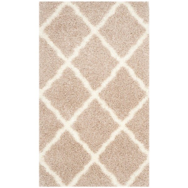 Safavieh Montreal Shag Small Rectangle RugBeige & Ivory 3 x 5 ft. - SGM866C-3