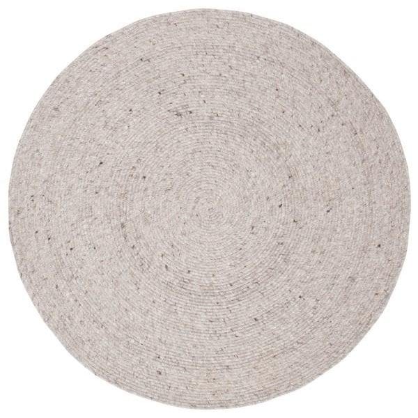 Safavieh 3 x 3 ft. Braided Hand Woven Round RugGrey - BRD901G-3R