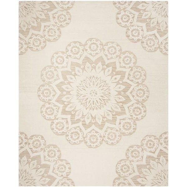 Safavieh Blossom Hand Tufted Round RugIvory & Beige 6 x 6 ft. - BLM108B-6R