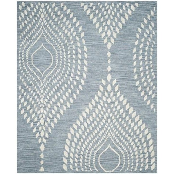 Safavieh Bella Round RugBlue & Ivory 5 x 5 ft. - BEL126A-5R