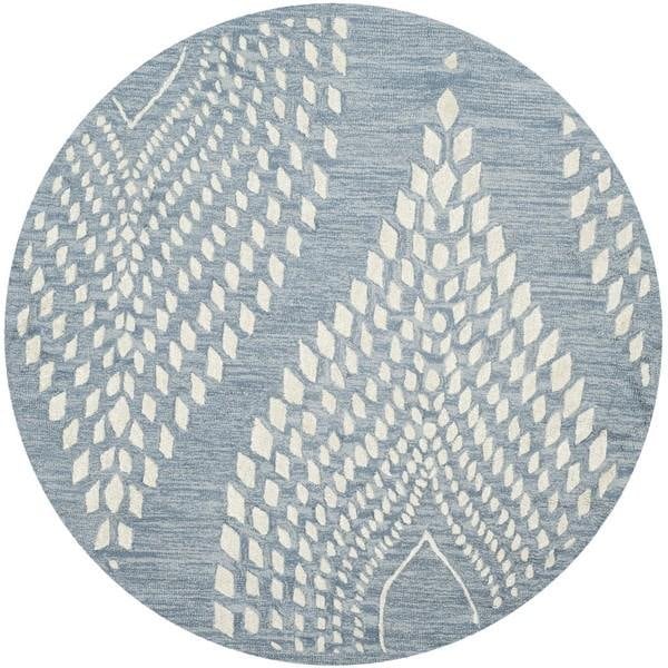 Safavieh Bella Round RugBlue & Ivory 5 x 5 ft. - BEL126A-5R