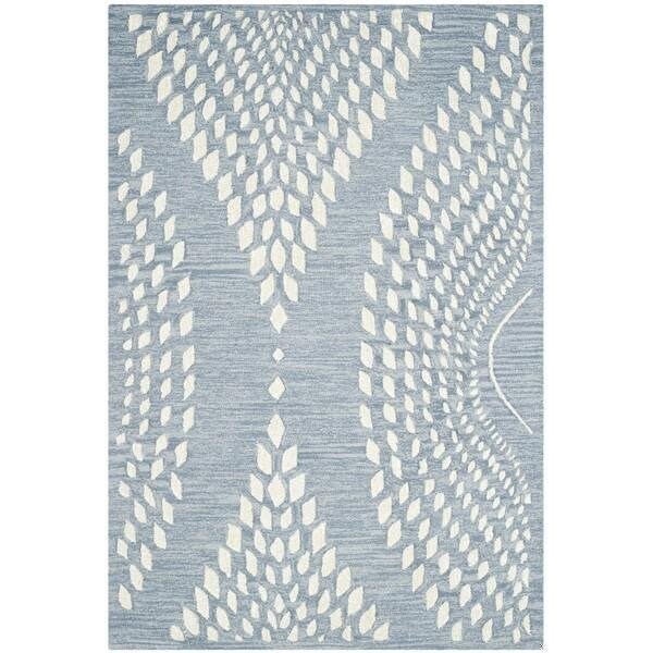 Safavieh Bella Round RugBlue & Ivory 5 x 5 ft. - BEL126A-5R