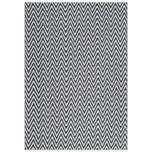Safavieh 3 x 5 ft. Small Rectangle Montauk Hand Woven RugBlack & Ivory - MTK812D-3