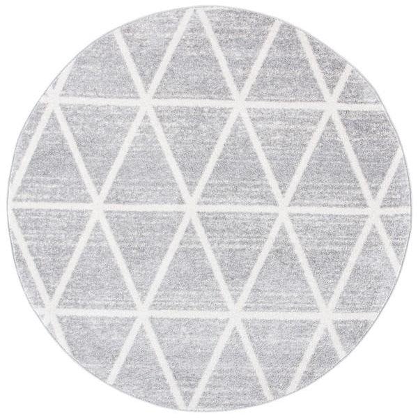 Safavieh 3 x 5 ft. Adirondack Power Loomed Rectangle RugGrey & Ivory - ADR262F-3