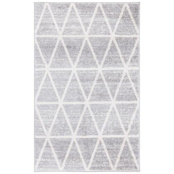 Safavieh 3 x 5 ft. Adirondack Power Loomed Rectangle RugGrey & Ivory - ADR262F-3