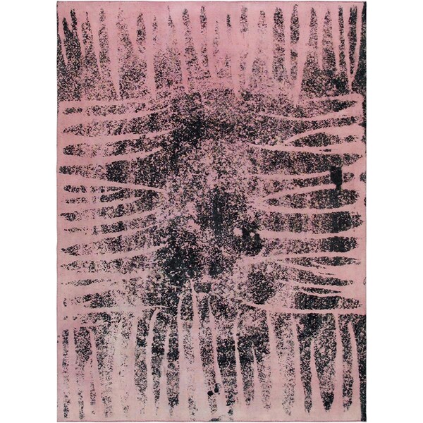 Pasargad Carpets Pasargad Home Vintage Lahore Collection Pink Lamb'S Wool Area Rug- 9 Ft. 0 In. X 12 Ft. 4 In. - 52115