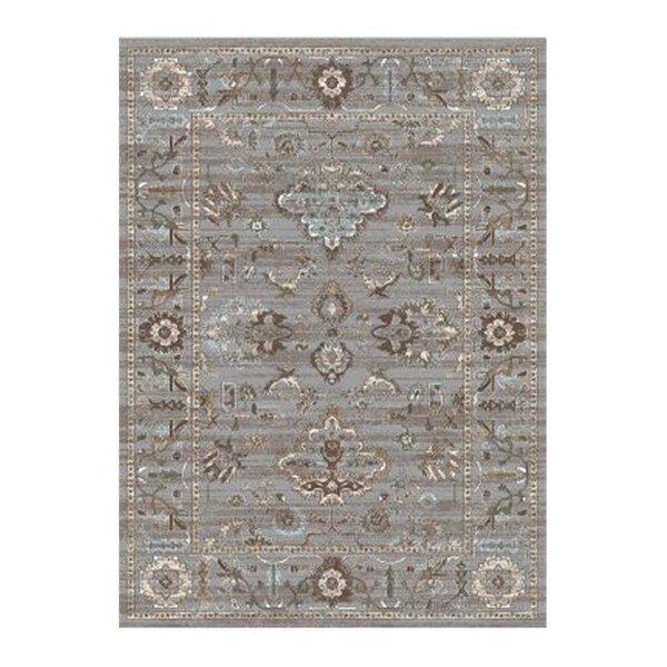 Auric 3562-0031-GREY Colosseo Area Rug, Grey - 5 ft. 3 in. x 7 ft. 3 in. - AU1607502