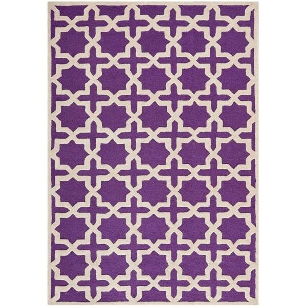 Safavieh Cambridge Runner Rugs, Purple and Ivory - 2 ft.-6 in. x 8 ft. - CAM125K-28