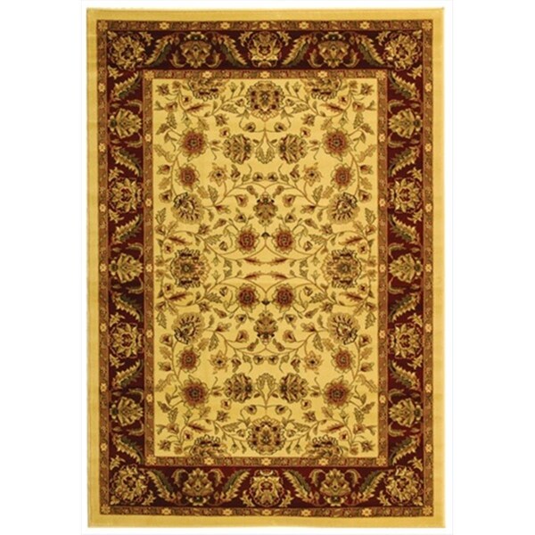 Safavieh 2 ft. 3 in. x 20 ft. Runner Lyndhurst Creme and Red Traditional Rug - LNH215A-220