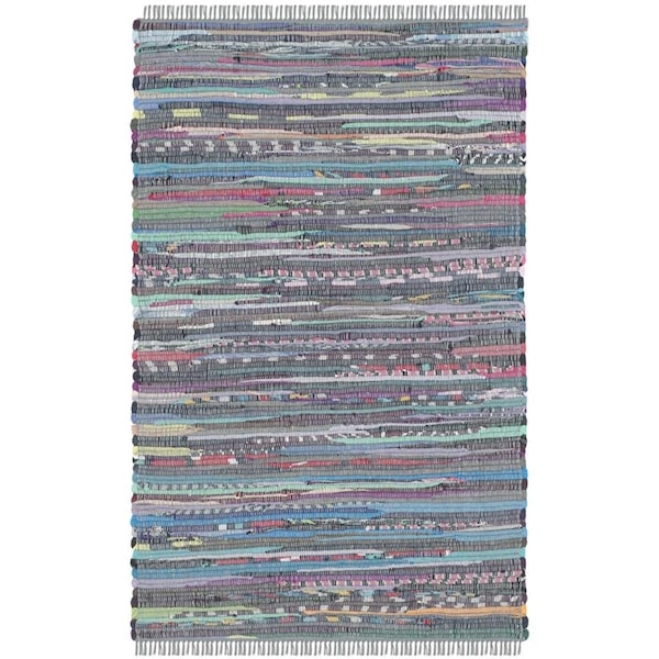Safavieh Rag Rug Accent Area Rug, Aqua and Multicolor - 2 x 3 ft. - RAR121K-2
