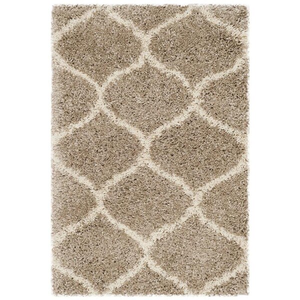 Safavieh 2 x 3 ft. Hudson Shag Power Loomed Accent Area Rug, Beige and Ivory - SGH280S-2