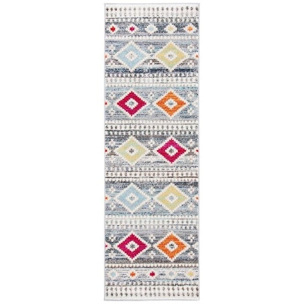Safavieh Rectangular Adirondack Global Area RugLight Grey & Ivory 4 x 6 ft. - ADR276F-4