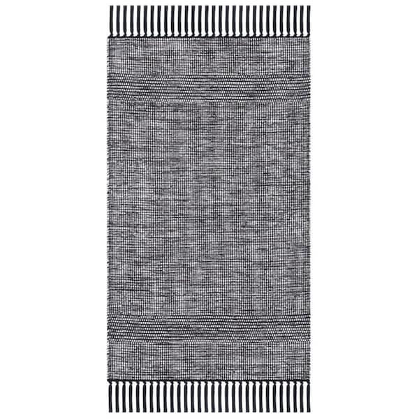 Safavieh 6 x 6 ft. Montauk Contemporary Round Rug, Charcoal & Black - MTK620H-6R