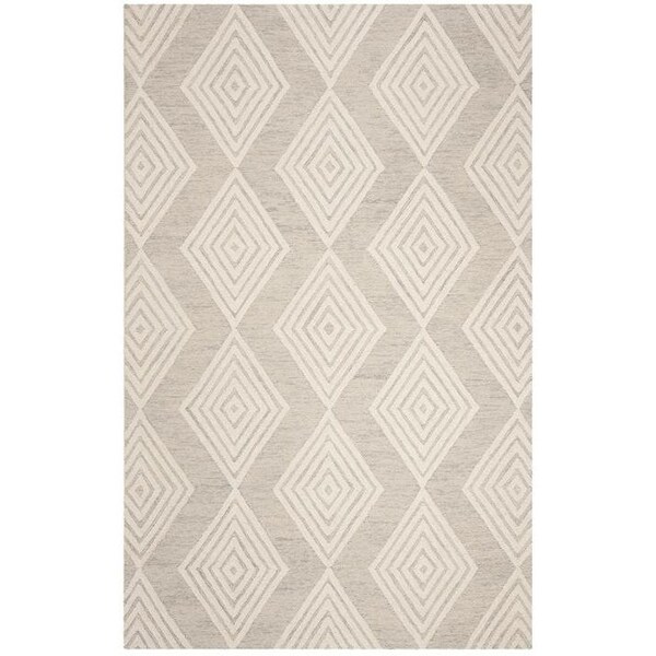 Safavieh 4 x 6 ft. Contemporary Blossom Hand Tufted Area RugSilver & Ivory - BLM111G-4