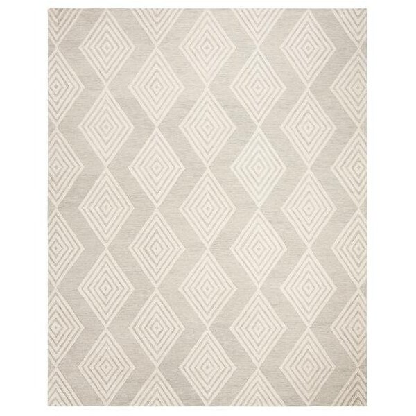 Safavieh 4 x 6 ft. Contemporary Blossom Hand Tufted Area RugSilver & Ivory - BLM111G-4