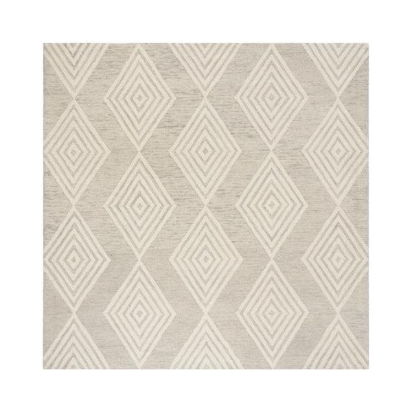 Safavieh 4 x 6 ft. Contemporary Blossom Hand Tufted Area RugSilver & Ivory - BLM111G-4
