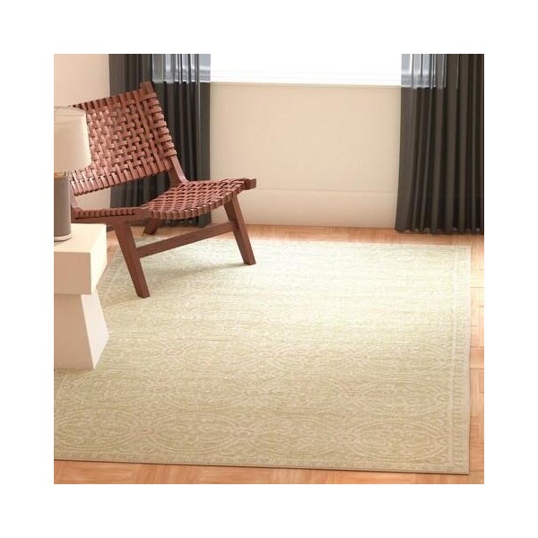 Safavieh Cambridge Hand Tufted Runner Rug- Light Green - Ivory- 2 ft. 6 in. x 6 ft. - CAM123B-26