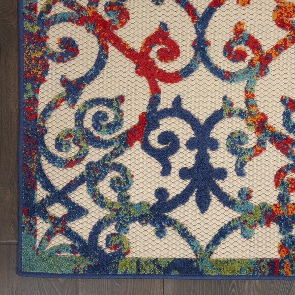 Homeroots 4 x 6 ft. Rainbow Colored Indoor & Outdoor Area Rug - 385029