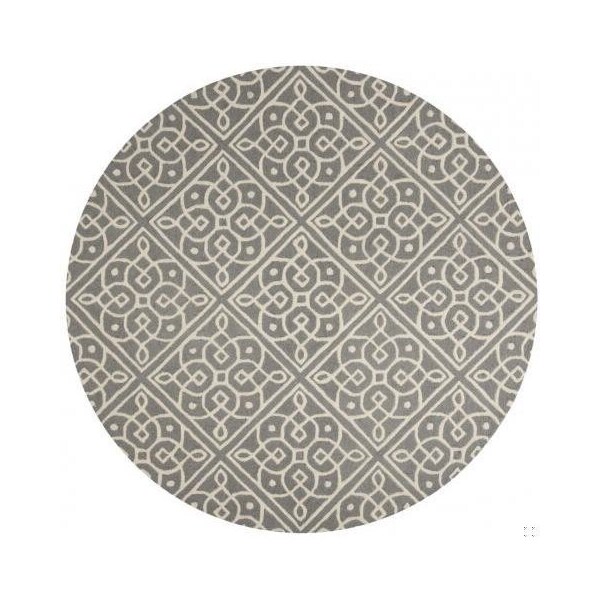 Safavieh 4 x 6 ft. Medium Rectangle Cambridge Hand Tufted Rug, Dark Grey and Ivory - CAM731D-4