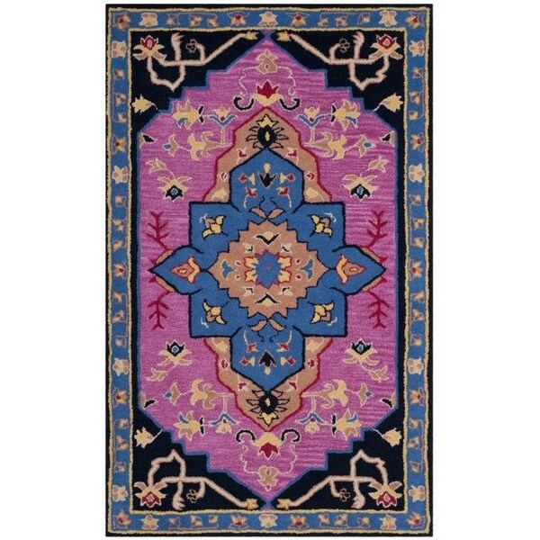 Safavieh Bellagio Hand Tufted Small Rectangle Area RugPink & Multicolor 4 x 6 ft. - BLG506A-4