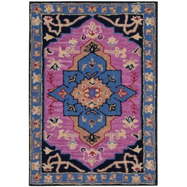 Safavieh Bellagio Hand Tufted Small Rectangle Area RugPink & Multicolor 4 x 6 ft. - BLG506A-4