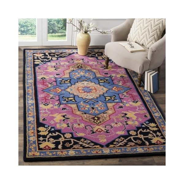 Safavieh Bellagio Hand Tufted Small Rectangle Area RugPink & Multicolor 4 x 6 ft. - BLG506A-4