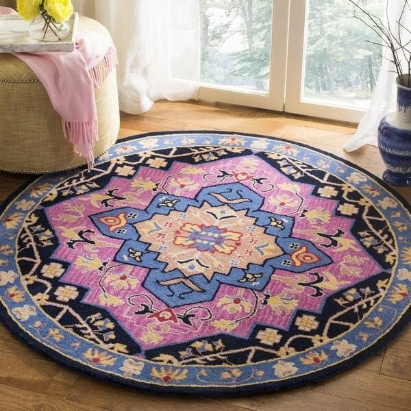 Safavieh Bellagio Hand Tufted Small Rectangle Area RugPink & Multicolor 4 x 6 ft. - BLG506A-4