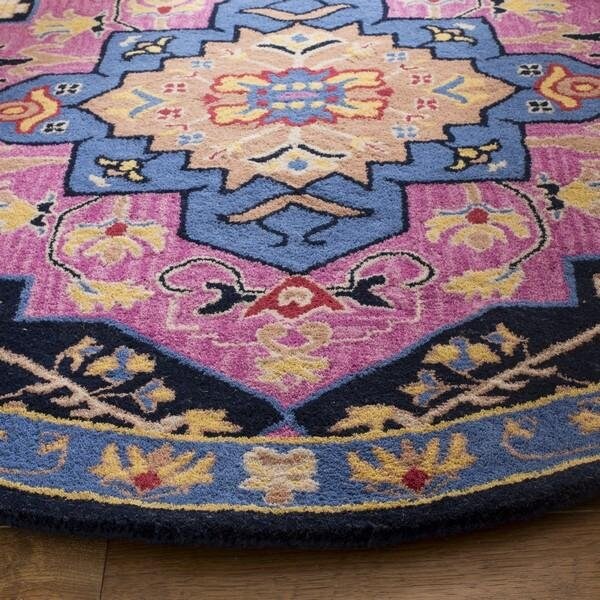 Safavieh Bellagio Hand Tufted Small Rectangle Area RugPink & Multicolor 4 x 6 ft. - BLG506A-4