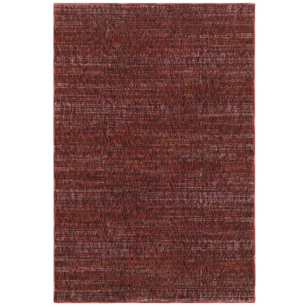 Oriental Weavers 1 ft. 10 in. x 3 ft. 2 in. Atlas Casual Area Rug, Red - A8033K058100ST