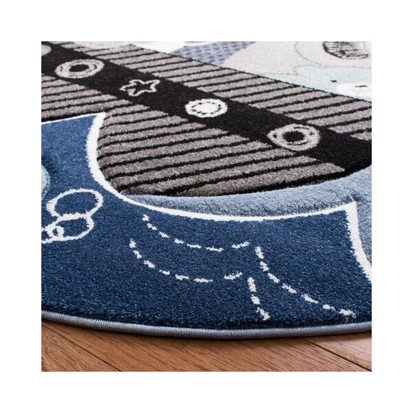 Safavieh Casablanca Hand Tufted Rectangle RugIvory & Blue 9 x 12 ft. - CSB806A-9