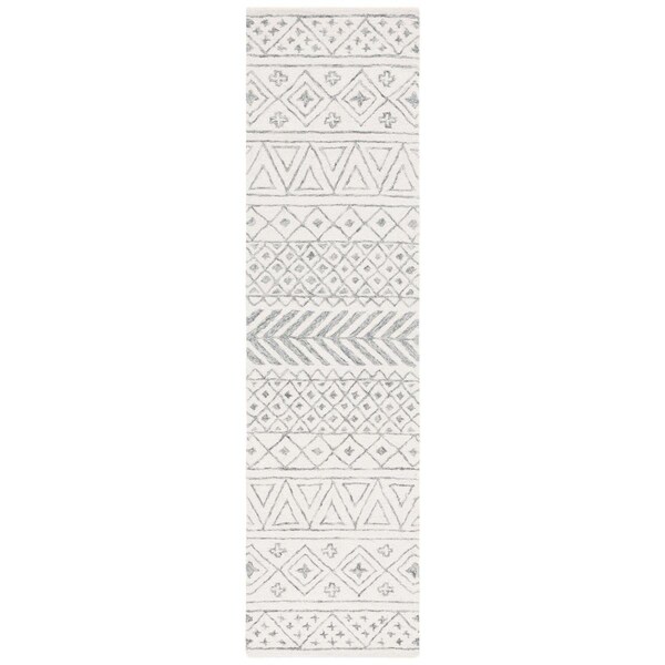 Safavieh 2 ft.-3 in. x 9 ft. Metro Global Runner Area Rug Ivory & Grey - MET353F-29