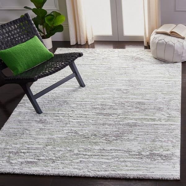 Safavieh 8 x 10 ft. Century 300 Contemporary Rectangle Power Loomed Rug Gray & Green - CTY350F-8
