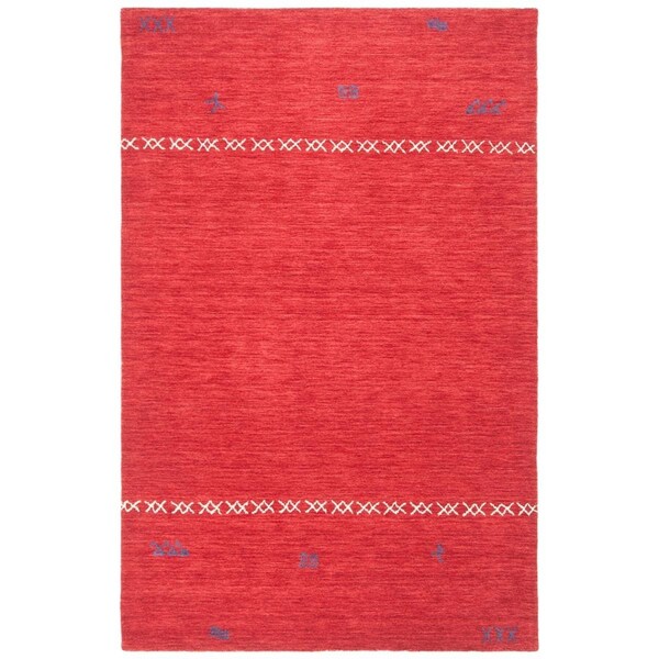 Safavieh 5 x 8 ft. Hand-Woven Himalaya Modern & Contemporary Rectangle Wool RugRed - HIM596Q-5
