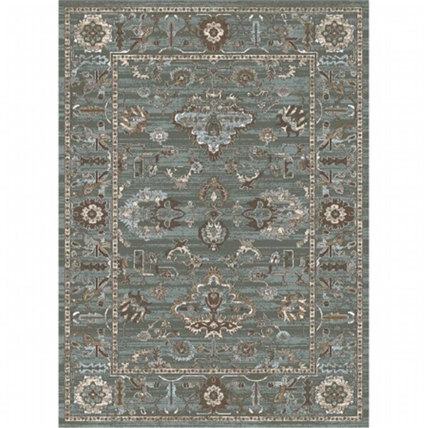 Radici Usa 3562-0050-GREEN Colosseo Area Rug- Green - 3 ft. 3 in. x 4 ft. 11 in. - 3562/0050/GREEN