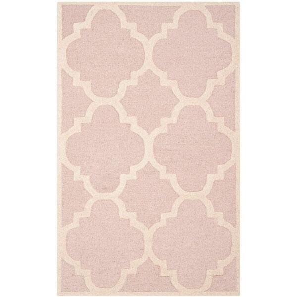Safavieh Cambridge Accent Rugs, Light Pink and Ivory - 2 ft.-6 in. x 4 ft. - CAM140M-24