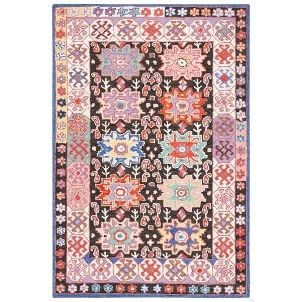 Safavieh 2 ft.-3 in. x 7 ft. Bellagio Hand Tufted Rectangle RugCharcoal & Ivory - BLG606H-27