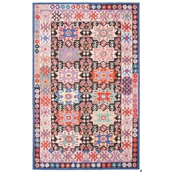 Safavieh 2 ft.-3 in. x 7 ft. Bellagio Hand Tufted Rectangle RugCharcoal & Ivory - BLG606H-27