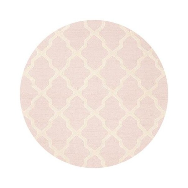 Safavieh 3 x 5 ft. Small Rectangle Transitional Cambridge- Light Pink and Ivory Hand Tufted Rug - CAM121M-3