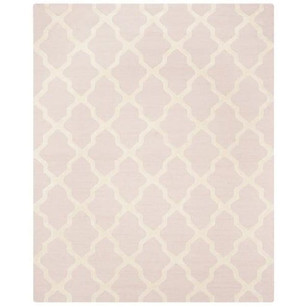 Safavieh 3 x 5 ft. Small Rectangle Transitional Cambridge- Light Pink and Ivory Hand Tufted Rug - CAM121M-3