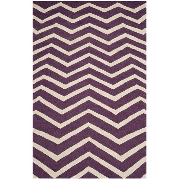 Safavieh Cambridge Hand Tufted Accent Rug- Purple - Ivory- 2 x 3 ft. - CAM714P-2